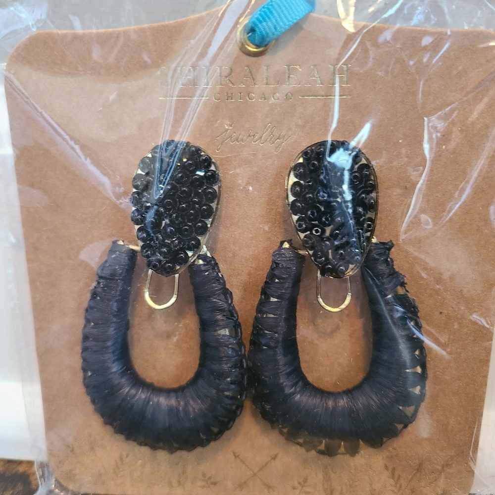 Shiraleah Chicago Anthropologie Julie Black Boho Earrings